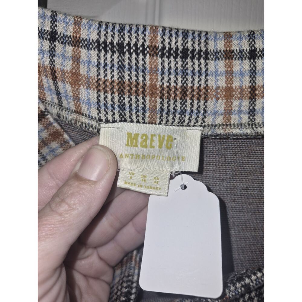 Maeve Anthropologie Women’s Plaid Dress Pants Multicolor Regular Size 10 - Picture 3 of 3